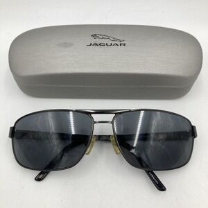 Jaguar 37320 Black Pilot Metal‎ Sunglasses Germany FRAMES ONLY 62-14-130